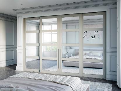 contemporary and classical hardwood frame sliding doors